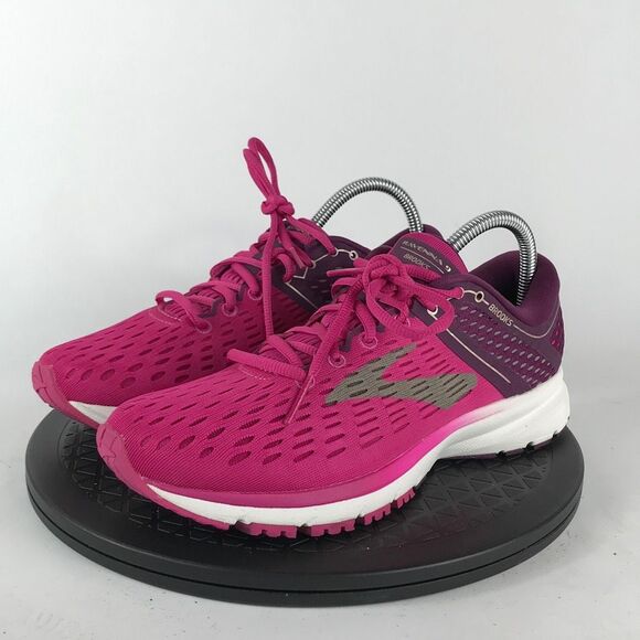 Brooks Ravenna 9 Pink/White Athletic Running Shoes 1202691B630 Women’s Size 9 - Picture 1 of 12